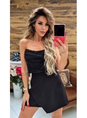 Пола панталон haya в черно